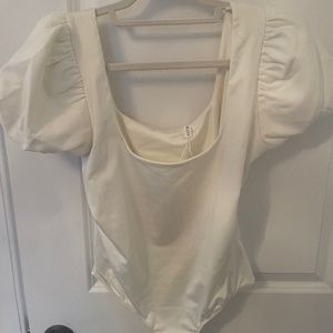 ASTR The Label cream Bodysuit